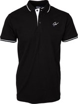 Gorilla Wear Delano Polo Shirt Heren - Zwart/Wit - 4XL