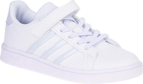 adidas Grand Court C sneakers meisjes wit/licht blauw \