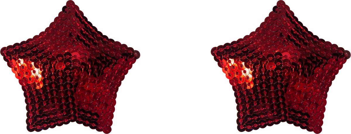 Goedkoopste Tepelstickers - Tepelsieraden - Tepelversiering - Nipple covers - Herbruikbare stickers - Sexy Tepel Plakker - Party - Burlesque - Tempest - Rood