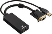 Hama VGA+USB-converter Voor HDMI