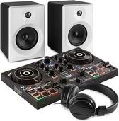 DJ Set - Hercules DJ Set kinderen - Complete DJ starter kit voor de serieuze instapper! - DJ controller, speakers en koptelefoon - Zwart/wit