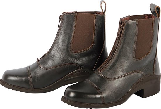 Bottes D'Équitation Cuir Harry’s Horse Jodhpur Zipper Femme - Fermeture Éclair YKK, Semelle Aérée Caoutchouc - Pointure 38
