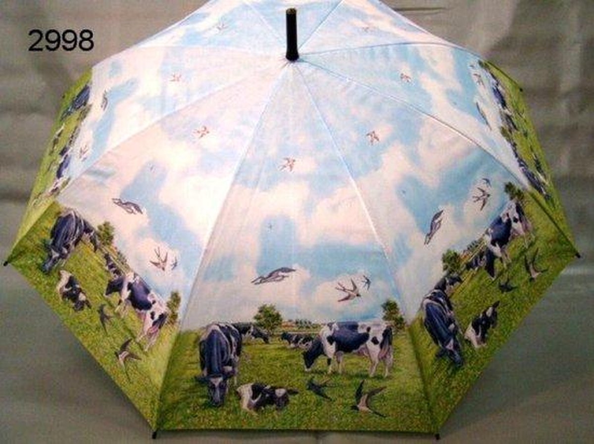 Paraplu koeien in de wei - 106 cm - unisex paraplu - dieren print - cadeau