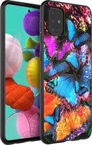 iMoshion Design voor de Samsung Galaxy A51 hoesje - Jungle - Vlinder
