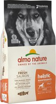 Almo Nature Hond Holistic Droogvoer voor Middelgrote tot Grote Hondenrassen - Maintenance - Smaak: Zalm, Gewicht: 2kg - Medium/Large