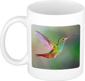 Dieren foto mok kolibrie vogel - vogels beker wit 300 ml