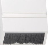 Gira System 55 outlet-component kunststof afdekkap voor apparaten met afdekplaat 50x50mm en schuingeplaatstaale kabeluitvoer, glanzend crème, wit