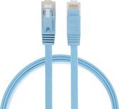 0.5m CAT6 Ultra dunne Flat Ethernet netwerk LAN kabel (1000Mbps) - Blauw - internet kabel