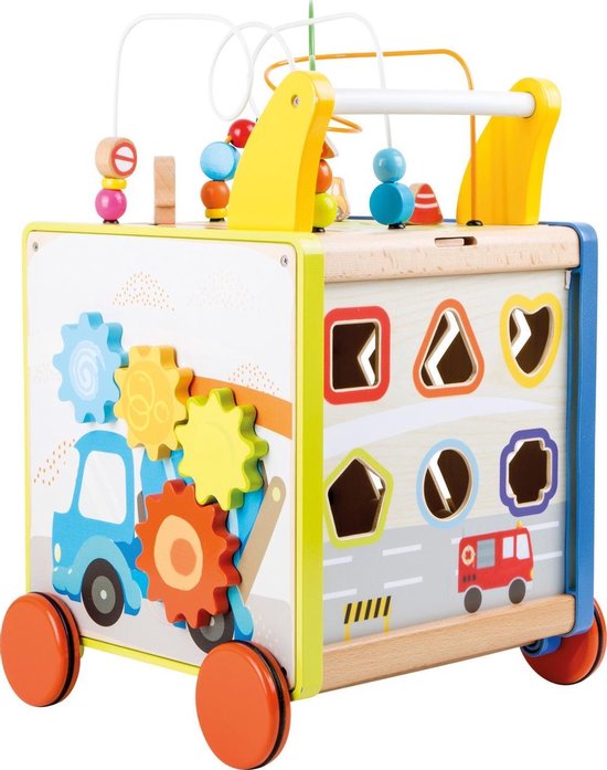bol.com | Loopwagen hout met activiteiten (baby walker) - "My Home Town" - Houten  speelgoed...