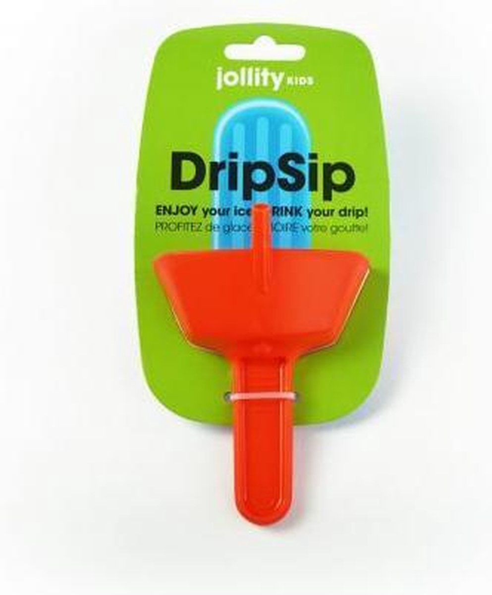 DripSip ijsjeshouder - Rood - Kunststof - Druppelvrije ijslollyhouder