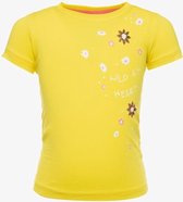 TwoDay meisjes T-shirt met bloemenprint - Geel - Maat 122/128