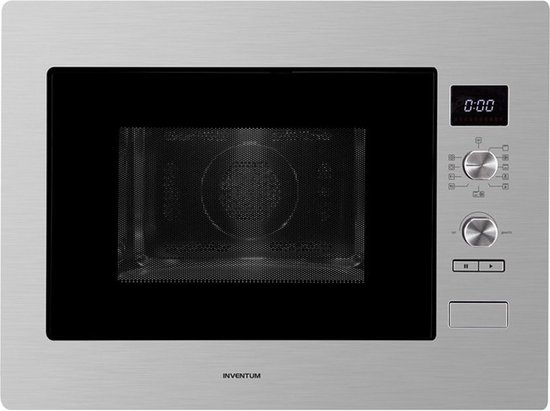 Foto: Inventum imc6132f inbouw combi oven hetelucht magnetron grill 32 liter 45 cm hoog tot 220 graden rvs zwart