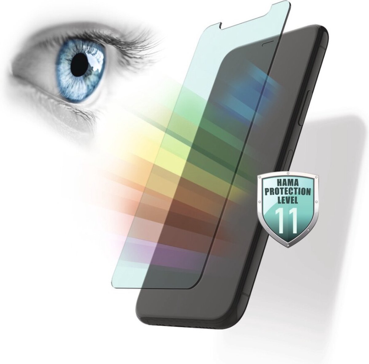 Hama Glazen Displaybescherming Anti-Bluelight Voor Apple IPhone X/XS/11 Pro
