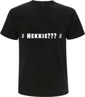 Hekkie Heren t-shirt | meme | hashtag | grappig | cadeau | Zwart