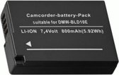 IonSmart accu geschikt voor Panasonic DMW-BLD10E - Li-ion 7,4 volt - 800 mAh