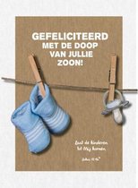 Kaart - gefeliciteerd doop zoon lucas 18 - Bijbel - Christelijk - Majestic Ally - 6 stuks