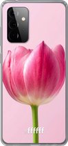 6F hoesje - geschikt voor Samsung Galaxy A72 -  Transparant TPU Case - Pink Tulip #ffffff