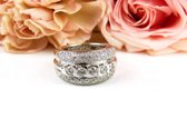 ring in wit goud gezet met diamant