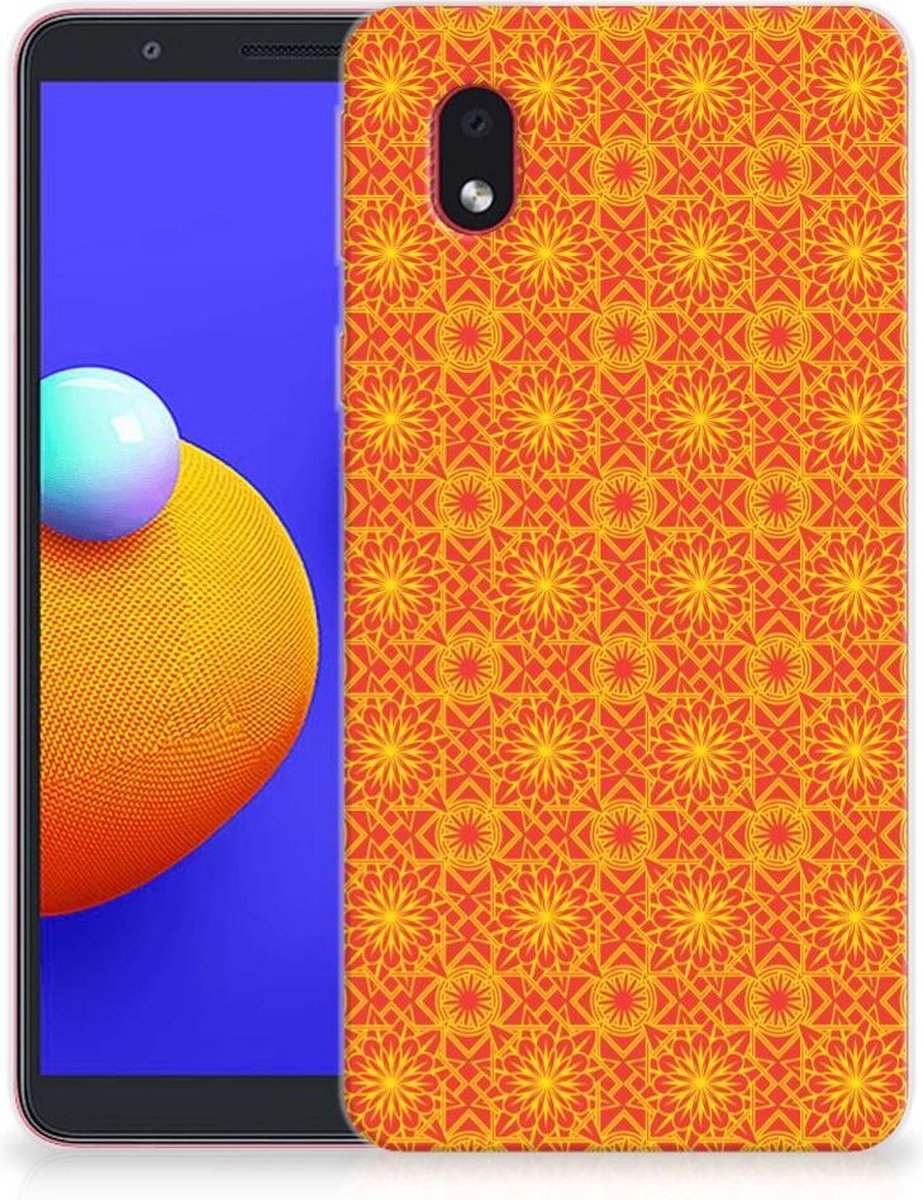 Samsung Galaxy A01 Core TPU bumper Batik Oranje