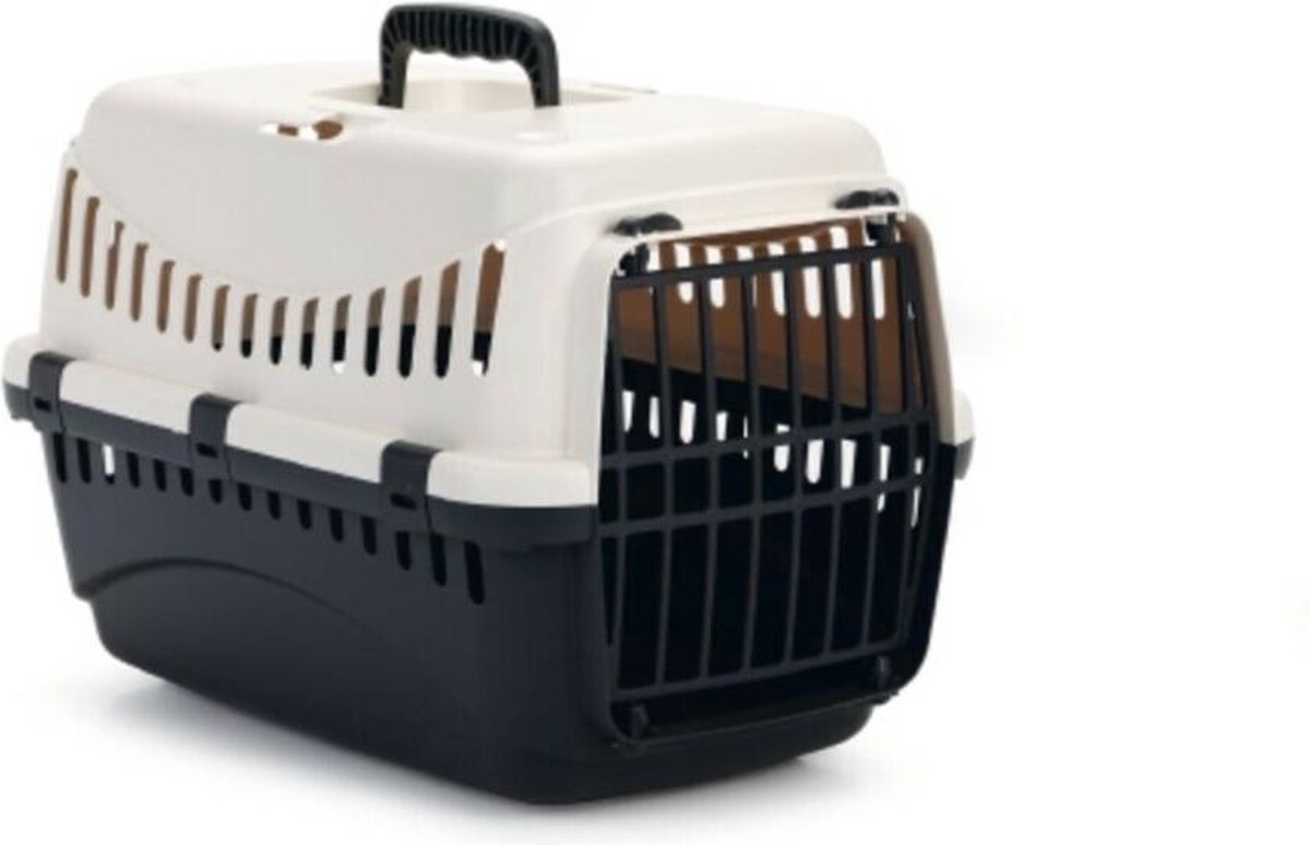 Beeztees Gypsy Reismand voor kleine dieren - Creme/Antraciet - 45x26x29 cm
