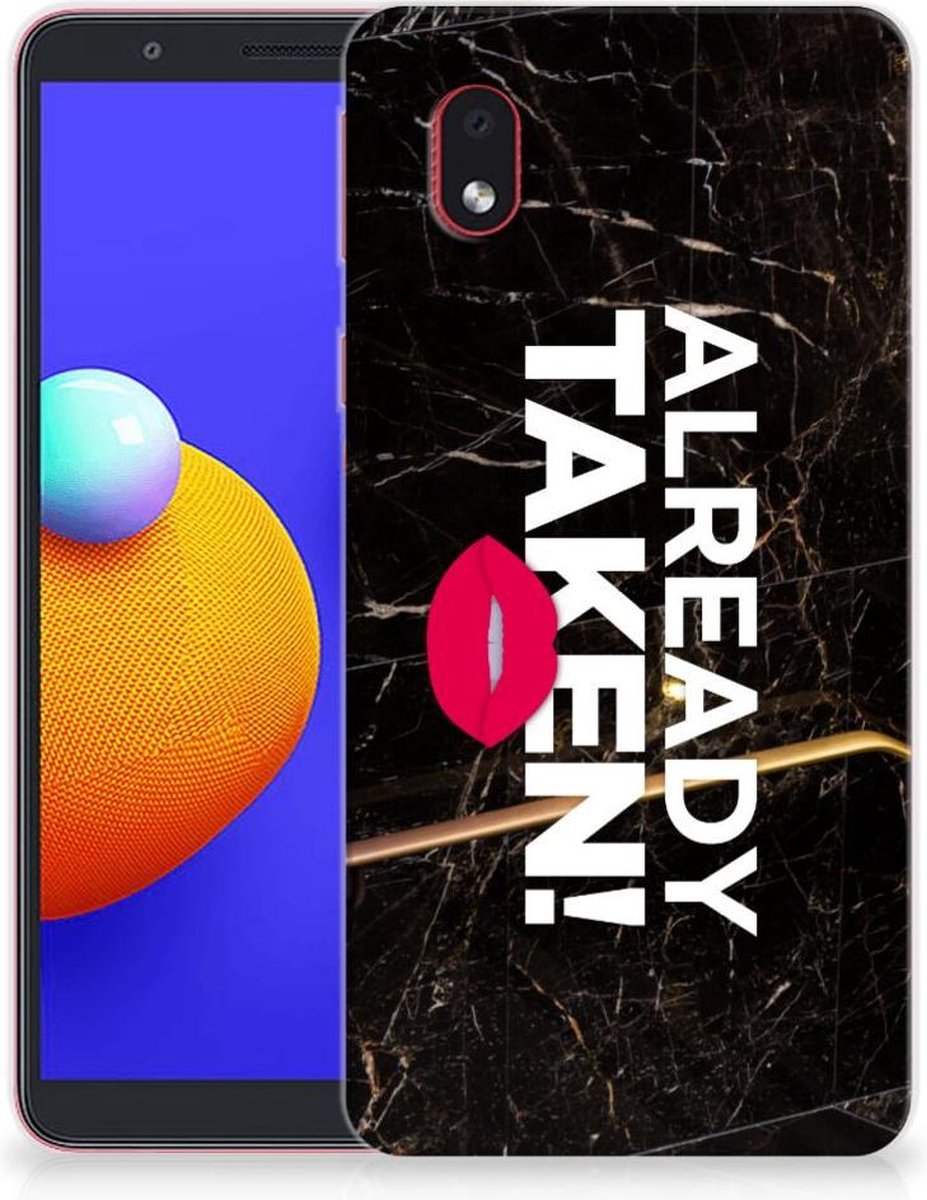 Samsung Galaxy A01 Core Siliconen hoesje met naam Already Taken Black