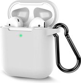 Shieldcase  Case geschikt voor Airpods silicone case - wit