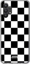 6F hoesje - geschikt voor Samsung Galaxy A32 5G -  Transparant TPU Case - Checkered Chique #ffffff