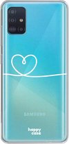 HappyCase Samsung Galaxy A51 Hoesje Flexibel TPU Hartje Print