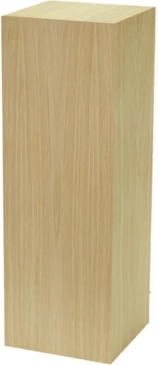 Eiken fineer sokkel zuil, 30 x 30 x 100 cm (lxbxh)