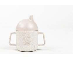Pellianni: DRINKBEKER NATUREL 11,5x12x7cm, in tarwe, 180ml, 100% biologisch afbreekbaar, handwas heeft de voorkeur