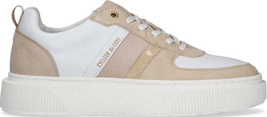 Cycleur de Luxe Lauren Lage sneakers - Leren Sneaker - Dames - Wit - Maat  40 | bol.com