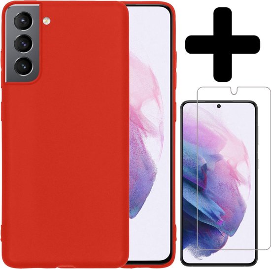 Bol Com Samsung S21 Plus Hoesje Met Screenprotector Samsung Galaxy S21 Plus Case Siliconen