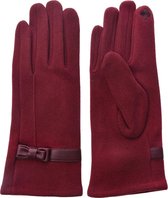 Melady Handschoenen Winter 8x24 cm Rood Polyester Handschoenen Dames