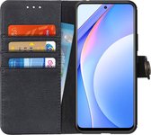 Xiaomi Mi 10T Lite Hoesje Retro Wallet Book Case Zwart