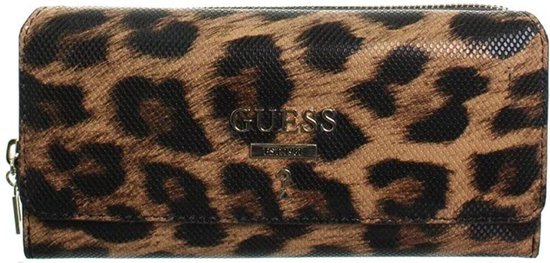 Guess dames portemonnee luipaard print SWVG7170620/LEO | bol.com