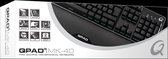 QPAD - MK40 Pro Gaming Membranical Toetsenbord - Qwerty US