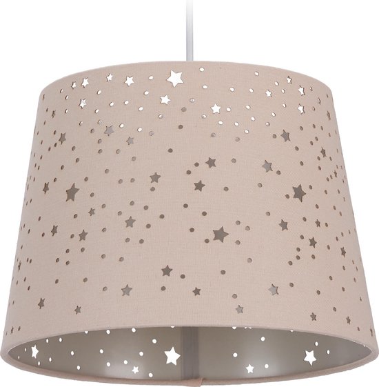 Product: Relaxdays hanglamp sterren - kinderhanglamp - E27 fitting - plafondlamp kinderkamer - roze, van het merk Relaxdays