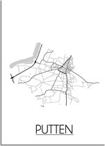 Putten Plattegrond poster B2 poster (50x70cm) DesignClaud