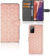 Portefeuille pour Samsung Galaxy Note 20 Coque Modèle Orange