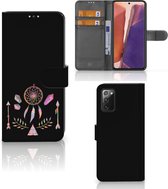 Smartphone Hoesje Geschikt voor Samsung Galaxy Note 20 Book Style Case Boho Dreamcatcher