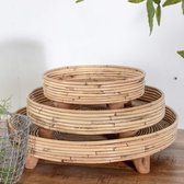 Rotan Schaal - Ø30cm - Naturel -  Het Mandenhuys