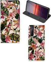 Hoesje ontwerpen Sony Xperia 5 II Smart Cover Valentijn Cadeautje Vrouw Bloemen