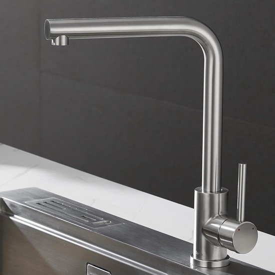 Grohe Essence New keukenkraan hoge L-uitloop draaibaar hard graphite kopen