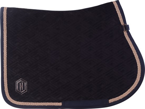 Eskadron Tapis de Selle Eskadron Heritage Velvet Emblème Bleu Foncé