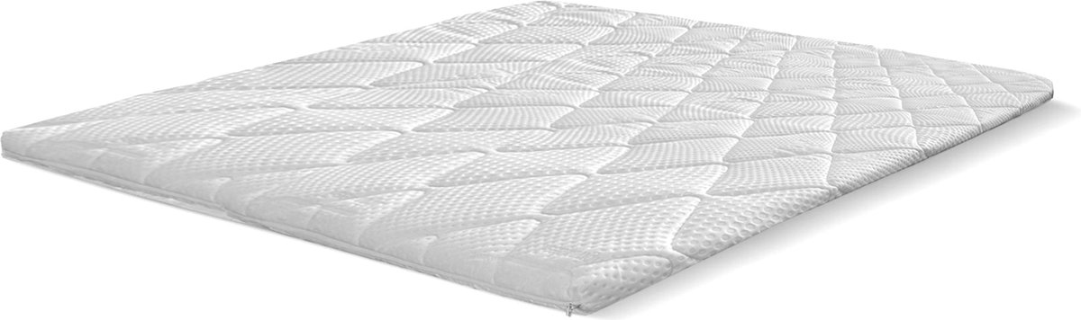 Eleganzzz Topper Met Border - HR40 koudschuim 6cm - 160x200cm - Topper Matras - Tweepersoons - Topdekmatras