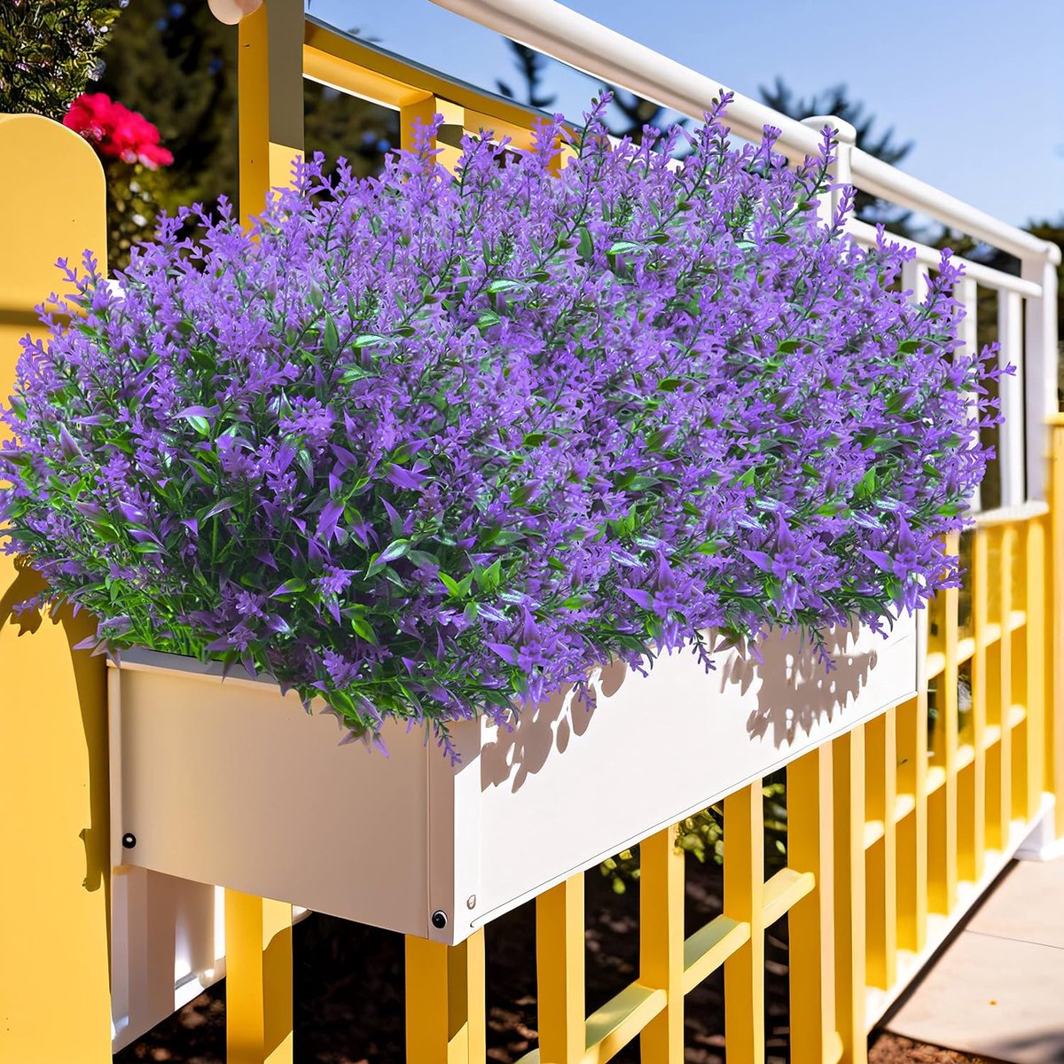 Lavendel künstliche balkonblumen 16 Bündel kunstblumen
