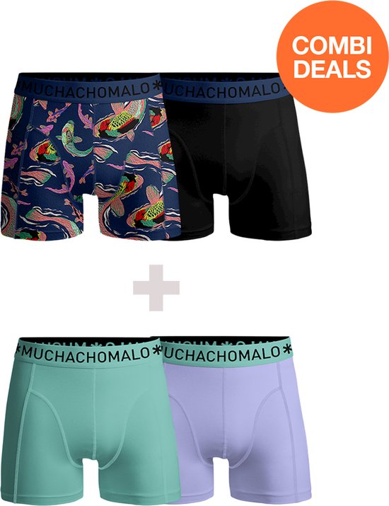 Muchachomalo Heren Boxershorts - 2 Pack - Maat XXXL - 95% Katoen - Mannen Onderbroeken