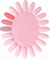 Boozyshop ® Nagel display - Nagellak waaier - Nagelwiel - Kleurenwaaier - Voor het oefenen van Nail Art - Nail Wheel Pink - 1 stuk