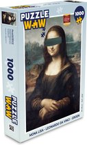 Puzzel Mona Lisa - Leonardo da Vinci - Groen - Legpuzzel - Puzzel 1000 stukjes volwassenen