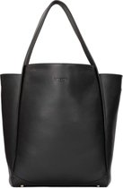 Black minimalist shoulder bag